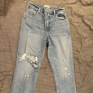 Abercrombie 90s Straight Ulta Hi-rise curve love